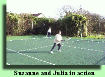 Suzanne and Julia in action 